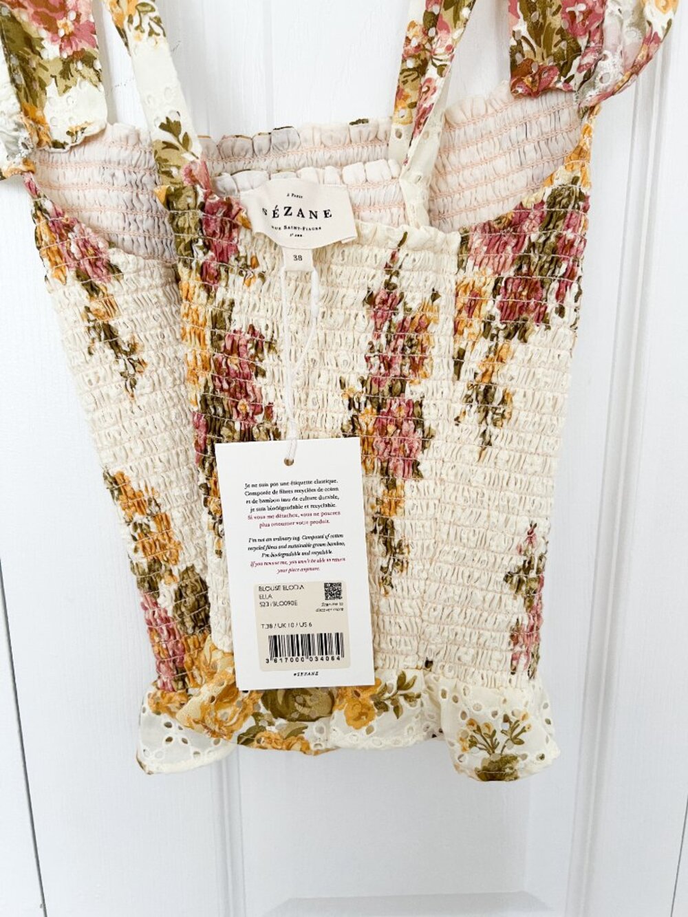 ✨ NWT ✨ Sezane - Elodie Blouse - size EU38 - Picture 9 of 9